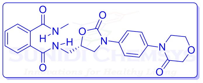 Picture of (S)-N1-Methyl-N2-((2-oxo-3-(4-(3-oxomorpholino)phenyl)oxazolidin-5-yl)methyl)phthalamide